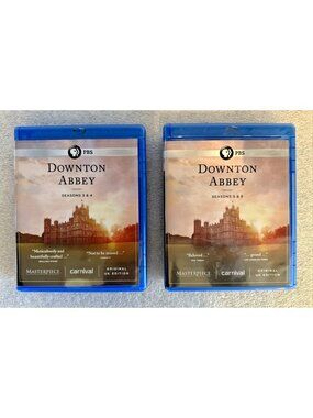 PBS Downton Abbey BLU-RAY Season 3,4,5,6 Original UK Edition 16 Mint Discs Bonus